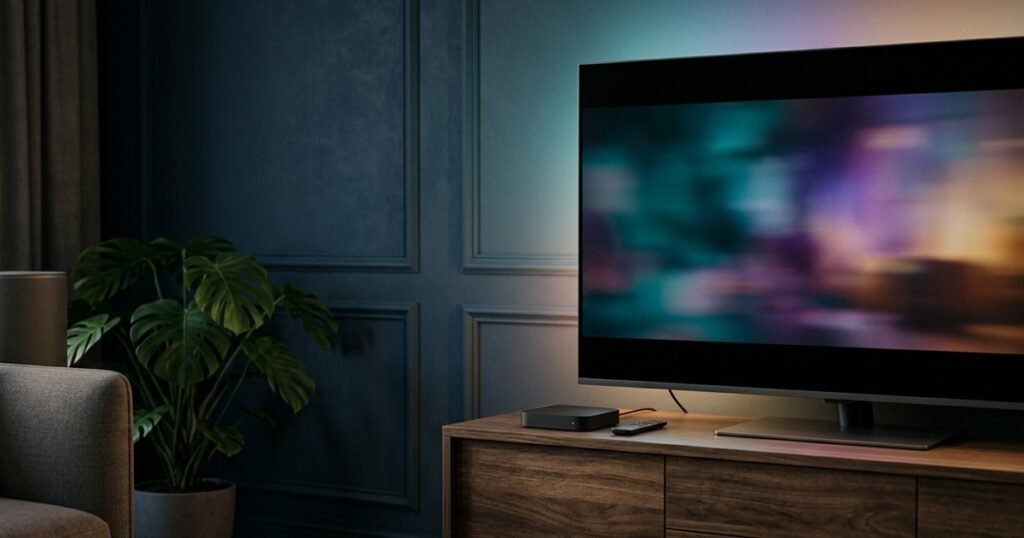 AV1 vs H.265 for IPTV: streaming device and television compatibility illustration